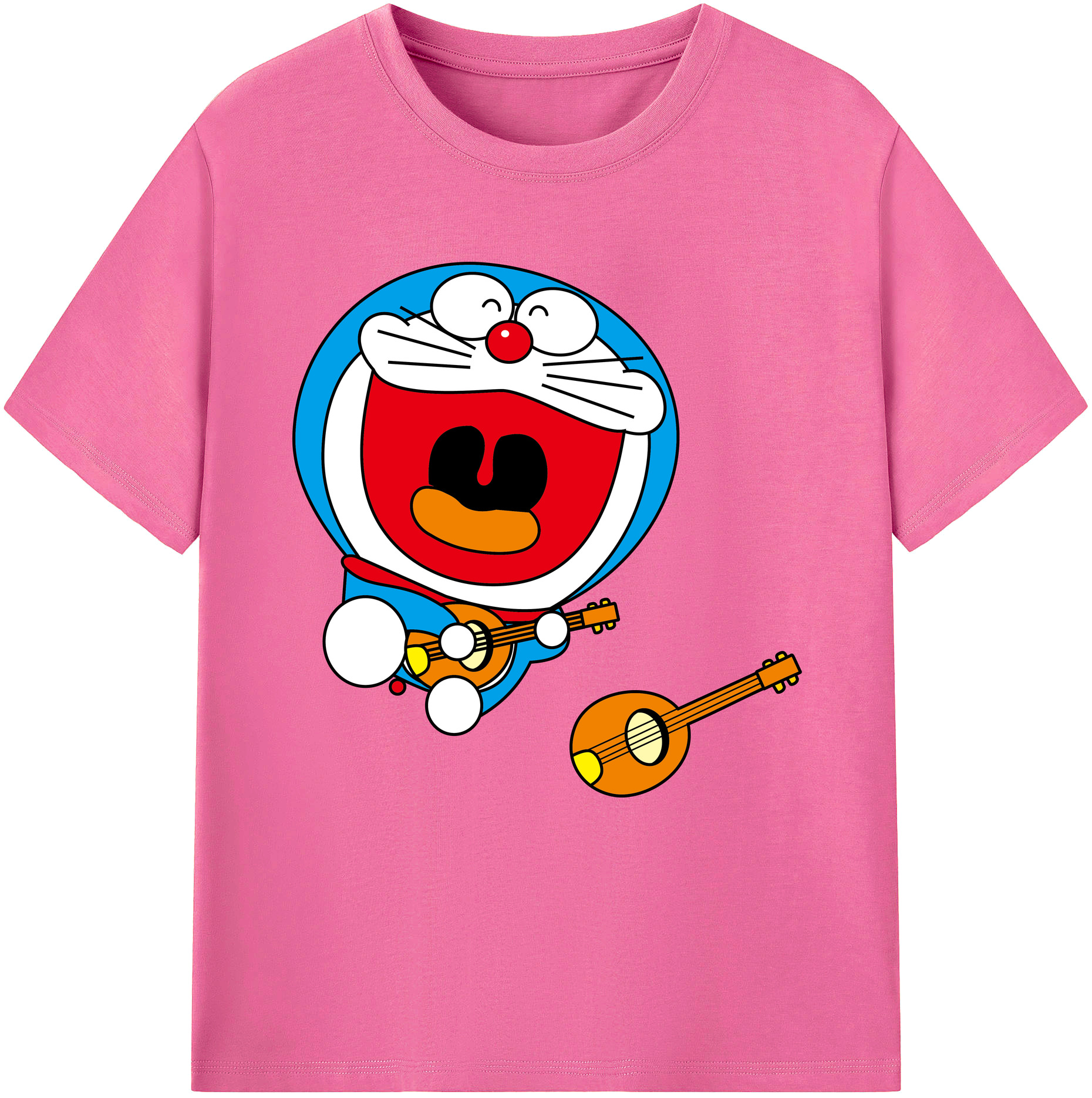 （画像用） ドラえもん Doraemon レディースカジュアルプリントTシャツ（綿100％）